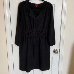 Black, empire waste dress. XXL